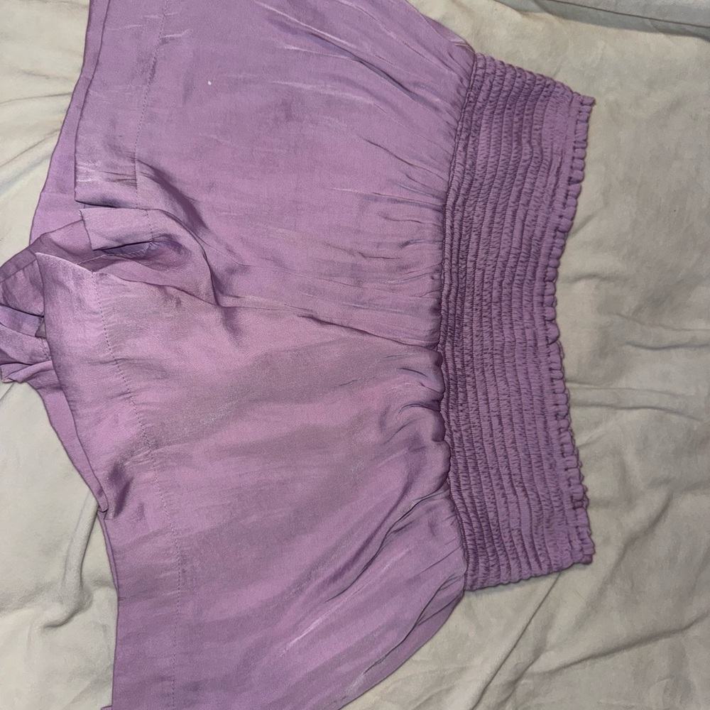 TCEC Lavender Smocked Shorts